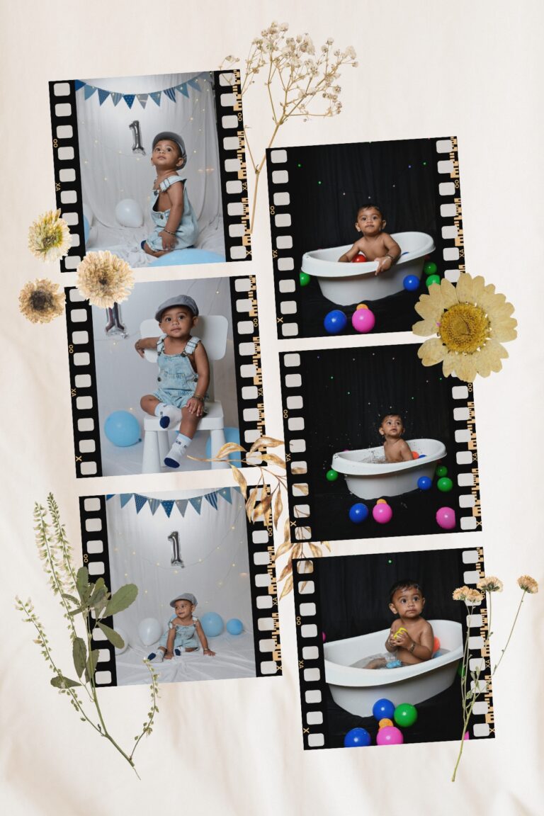 brown modern elegant family scrapbook photo collage (1)